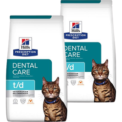 Hill's Prescription Diet T/D Dental Care Katzenfutter 2 x 3 kg