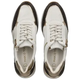 Marco Tozzi Sneaker Freizeit mit Keilabsatz, Weiß (White Comb), 40 EU