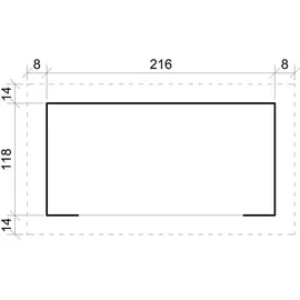 TIMBELA Brennholzregal M202 4,3 m3