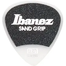 IBANEZ Grip Wizard Sand Grip Flat Pick - weiß 6 Stück (PPA16HSG-WH)