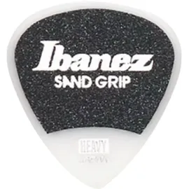 IBANEZ Grip Wizard Sand Grip Flat Pick - weiß 6 Stück (PPA16HSG-WH)