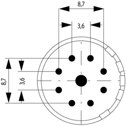 WEIDMÜLLER Kontakt SAI-M23-SE-9-F