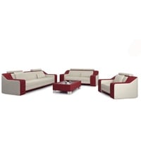 JVmoebel Sofa Sofa Sofagarnitur 3+2 Sitzer Set Design Polster Couch Modern Couchen, Made in Europe beige|rot