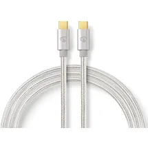 Nedis USB-Kabel | CCTB64700AL20 USB 3.2 Gen 1 (3.1 Gen 1) USB C Aluminium