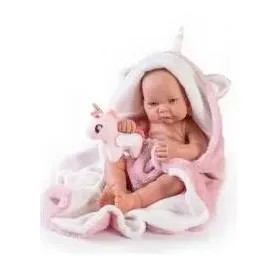 Muñecas Antonio Juan Mädchen Babypuppe Nica Einhorn 42 cm