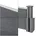 Lamellenzaun 799 Grau/WPC