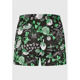 Lousy Livin Boxershorts OuterSpace / Schwarz / Lila S 2er Pack