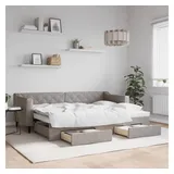 vidaXL Tagesbett 80 x 200 cm Schwarz