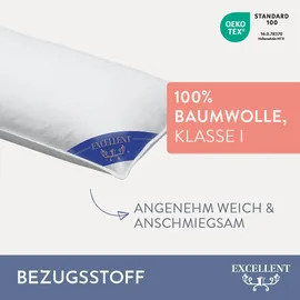 Excellent 3-Kammer-Kopfkissen Wien 40 x 80 cm Weiß