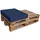 TexDeko Palettenkissen 60 x 80 x 12 cm blau 1 St.