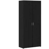 vidaXL Highboard 80 x 42 x 185 cm Schwarz Eichen-Optik