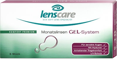 Lenscare GEL-System Monatslinsen 6er Box Kontaktlinsen