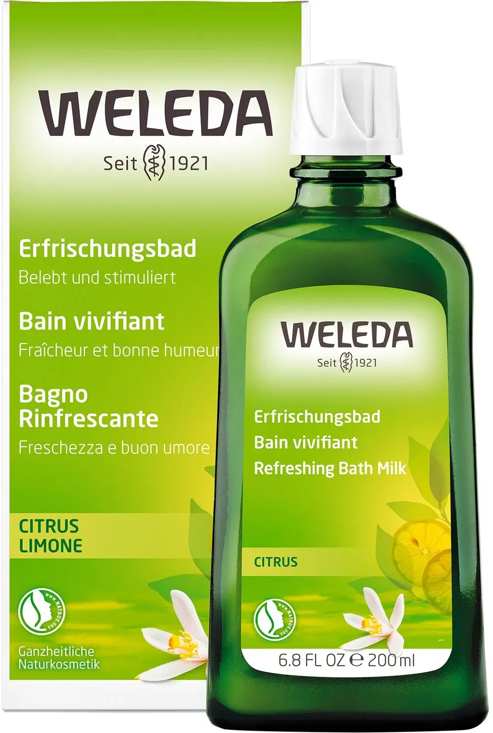 Weleda Citrus Erfrischungsbad - ätherische Citrusöle beleben & stimulieren Körper und Sinne