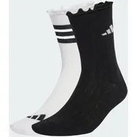 Adidas Glow Socken 2er-Pack WEISS|SCHWARZ|grau 40/42