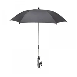 Moni Kinderwagenschirm, Sonnenschirm, universal, Durchmesser 80 cm, UV-Schutz schwarz