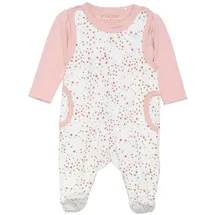 FIXONI Kinder Langarmbody "Body LS w.Velour Romper" in Rosa | Gr.: 68