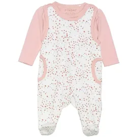 FIXONI Kinder Langarmbody "Body LS w.Velour Romper" in Rosa | Gr.: 68