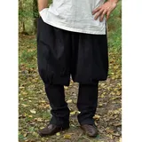 Battle Merchant Wikinger-Kostüm Wikinger-Hose / Rushose Olaf, schwarz XL schwarz XL | XL