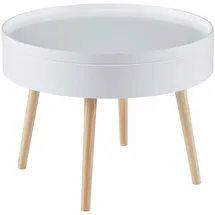 [en.casa] Bongard Weiß Kiefer 60 x 60 x 45 cm