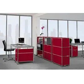 Viasit System4 Aktenschrank 302,9 x 40,4 x 43,2 cm rubinrot