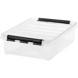 SmartStore Orthex Clipbox transparent/schwarz flach 8 l