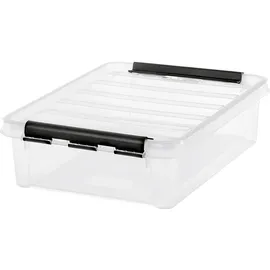 SmartStore Orthex Clipbox transparent/schwarz flach 8 l