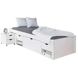Funktionsbett  Hamlets , weiß , Maße (cm): B: 96 H: 47,5 T: 96.0