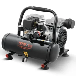 VEVOR Kompressor 4L Luftkompressor 120PSI Druckluft 635W Flüsterkompressor