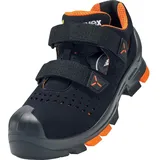 Uvex 2 Sandalen S1P 65004 schwarz, orange Weite 14 Größe 36 (S1P, 36)