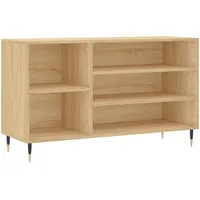 VidaXL Schuhregal Sonoma-Eiche 102x36x60 cm Holzwerkstoff
