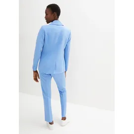 bonprix Hosenanzug blau, Gr.38, klassischer Hosenanzug mit Viskose-Anteil