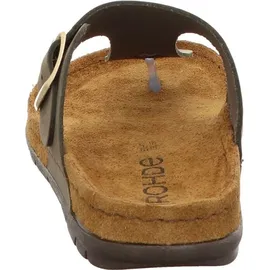 ROHDE Damen Zehentrenner Pantolette Leder Rodigo-D 5860, Größe:38 EU, Farbe:Grün