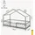 [en.casa] Kinderbett Treviolo 80 x 160 cm Kiefer grau/weiß
