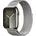 GPS + Cellular 45 mm Edelstahlgehäuse silber, Milanaise Armband silber One Size
