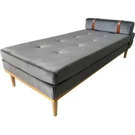 SalesFever Daybed Samt grau