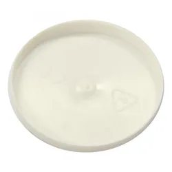 Einnehmeglas-deckel Kunststoff weiss