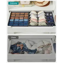 Songmics 8 SONGMICS Ordnungsboxen grau 48,0 x 64,0 x 10,0 cm