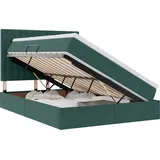 vidaXL Bett 140 x 200 cm Dunkelgrün