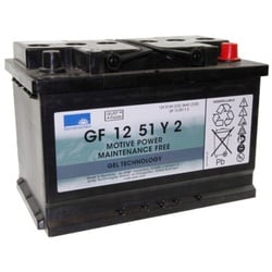 Exide Dryfit GF 12 051 Y2 Blei Akku mit A-Pol 12V, 51000mAh