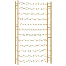 vidaXL Weinregal 72 Flaschen Gold