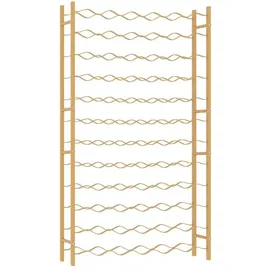 vidaXL Weinregal 72 Flaschen Gold