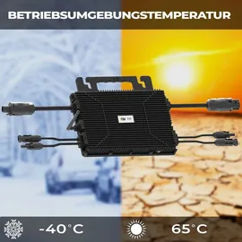 sunniva Balkonkraftwerk 850/800W Solaranlage mit 800W Astro-Energy Micro Wechselrichter 2 x 425 W