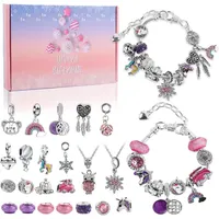 Tutukyle Schmuck Adventskalender 2025 für Mädchen, DIY Adventskalender mit 2 Armbändern & 22 Charms, Weihnachtskalender Geschenk für Teenager &...