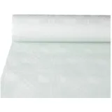 Papstar Damast-Tischtuch (B)1,2 x m weiß, 120 cm 10 18546