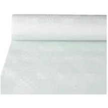 Papstar Damast-Tischtuch (B)1,2 x m weiß, 120 cm 10 18546