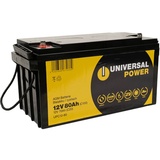 Universal Power UPC12-80 12V 80Ah AGM Solarbatterie Wohnmobilbatterie