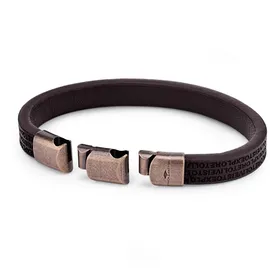 FYNCH-HATTON The Leather Classic Armband braun 22,5 cm