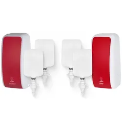 Blanc HYGIENIC KOMPLETT-SET HANDHYGIENE SENSOR: Desinfektionsspender SENSOR + 2 Kartuschen & Schaumseifenspender SENSOR + 2 Kartuschen