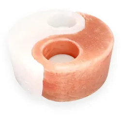 Salzkristall Teelichthalter "Yin&Yang"