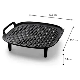 Philips Grillplatte Zubehör-Set HD9946-00 silber